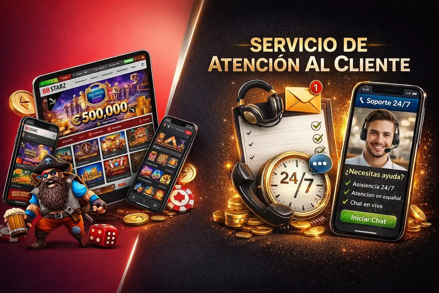 Atención al Cliente en 888Starz