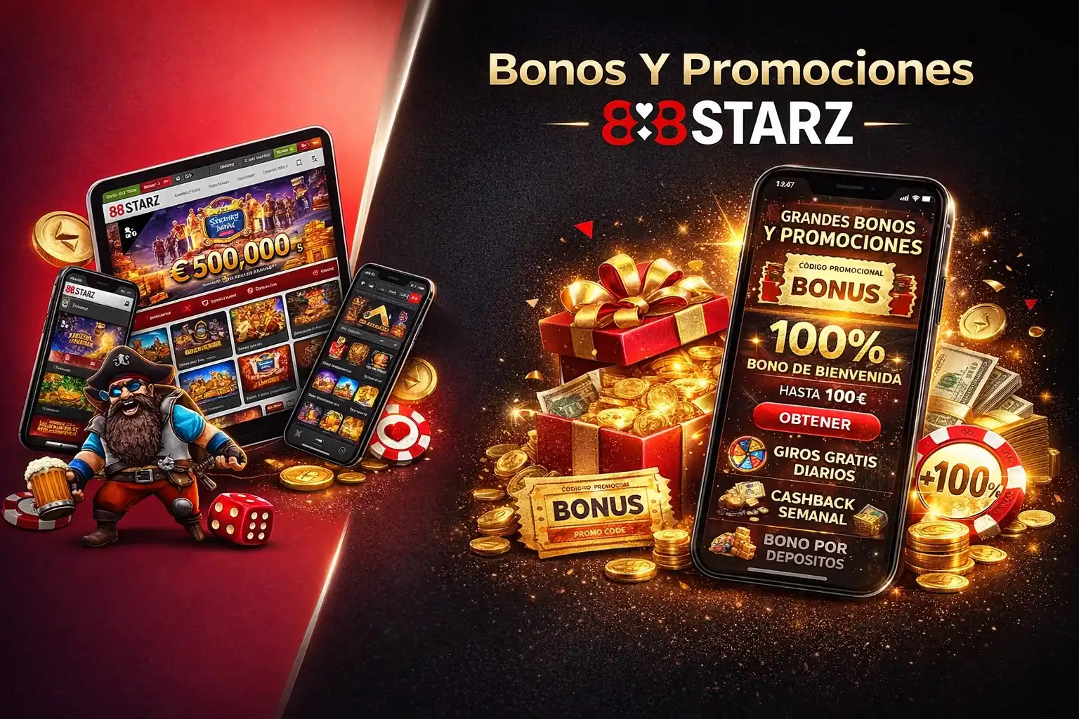 Bonos y Promociones para 888Starz