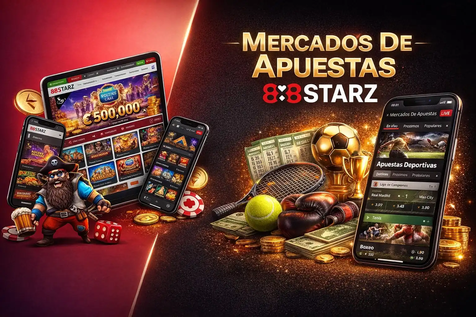 Mercados y Deportes Disponibles 888Starz